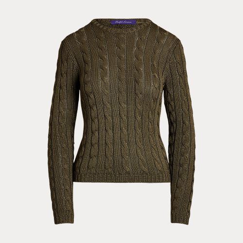 Cable-Knit Silk Crewneck Jumper - Collection - Modalova