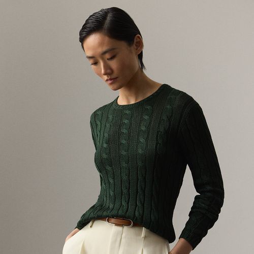 Cable-Knit Silk Crewneck Jumper - Collection - Modalova