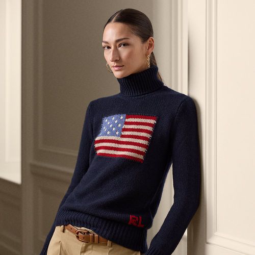 Flag Cashmere Roll Neck Jumper - Collection - Modalova