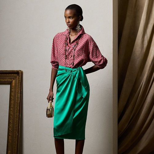 Short Danyelle Washed Charmeuse Skirt - Collection - Modalova