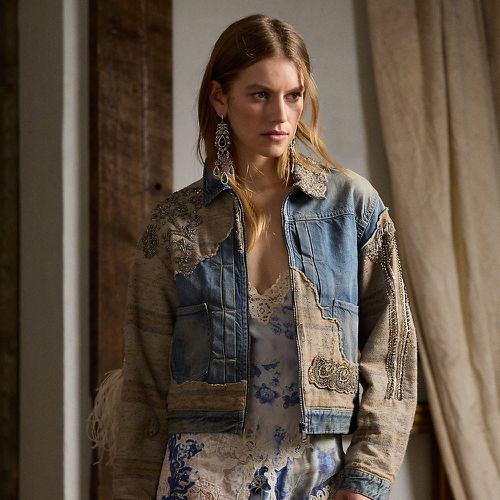 Allyce Embellished Denim Jacket - Collection - Modalova