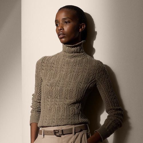 Cashmere Pointelle Funnelneck Jumper - Collection - Modalova