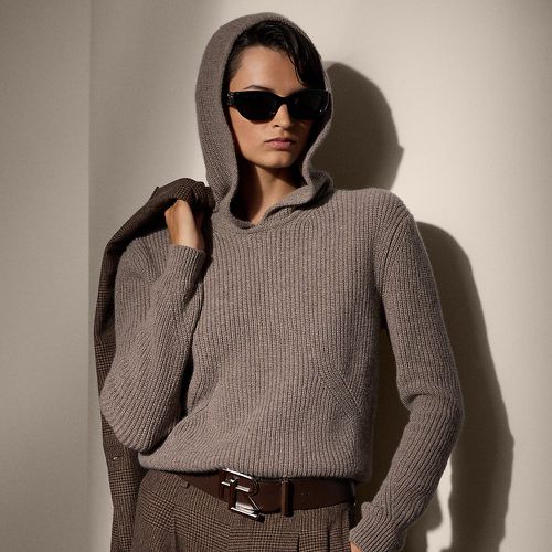 Rib-Knit Wool-Cashmere Sweater Hoodie - Collection - Modalova