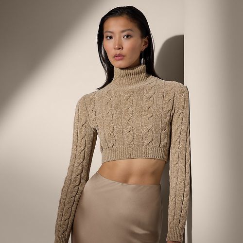 Silk-Blend Cropped Turtleneck Sweater - Collection - Modalova