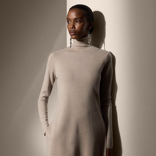 Merino Wool Mockneck Tunic Jumper - Collection - Modalova