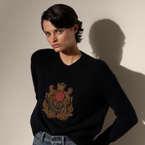 Embroidered Crest Cashmere Jumper - Collection - Modalova