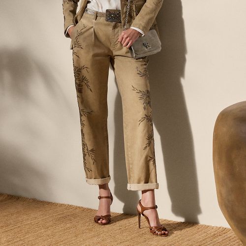 Fallon Embellished Cotton Chino Trouser - Collection - Modalova
