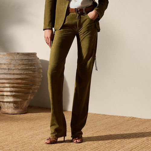 Scottie Perforated Lamb-Suede Trouser - Collection - Modalova