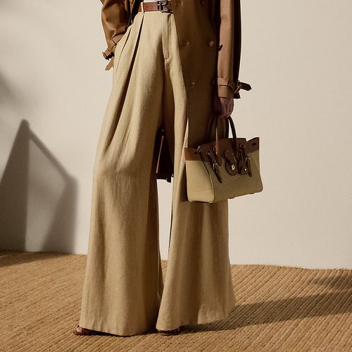 Greer Silk-Linen Twill Pleated Trouser - Collection - Modalova