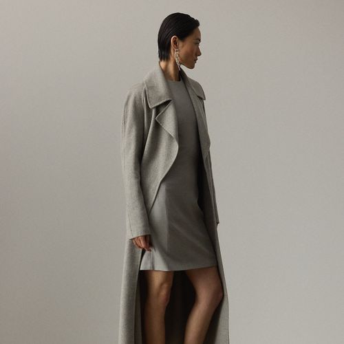 Kacey Mélange Cashmere Wrap Coat - Collection - Modalova