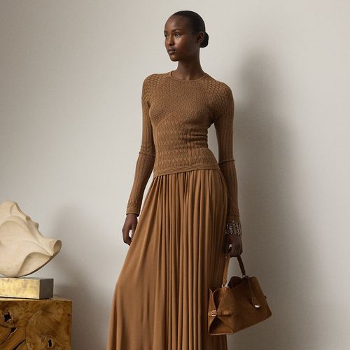 Jupe froncée en jersey de crêpe - Collection - Modalova