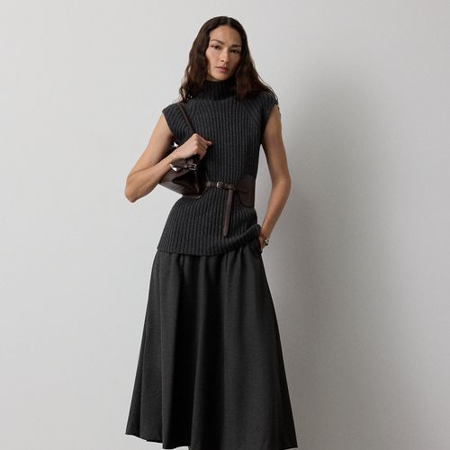 Jupe Evilyn en flanelle de laine - Collection - Modalova