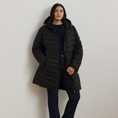 Curve - Chevron-Quilted Hooded Jacket - Lauren Curve - Modalova