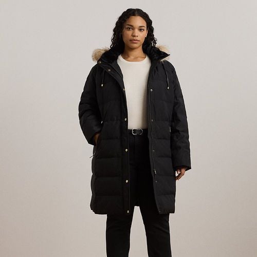 Curve - Faux-Fur-Trim Hooded Down Coat - Lauren Curve - Modalova