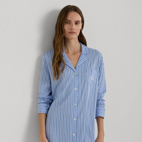 Striped Cotton-Blend Jersey Sleep Shirt - Lauren - Modalova