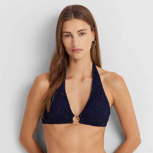 Crocheted Ring-Front Halter Bikini Top - Lauren - Modalova