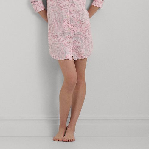 Paisley Cotton-Blend Jersey Sleep Shirt - Lauren - Modalova