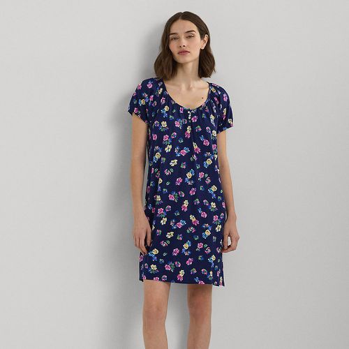 Floral Cotton-Blend Jersey Nightgown - Lauren - Modalova