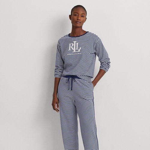 Logo Striped Interlock Pyjama Set - Lauren - Modalova