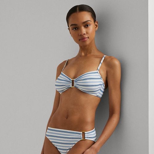 Striped Ring-Front Bikini Bottom - Lauren - Modalova