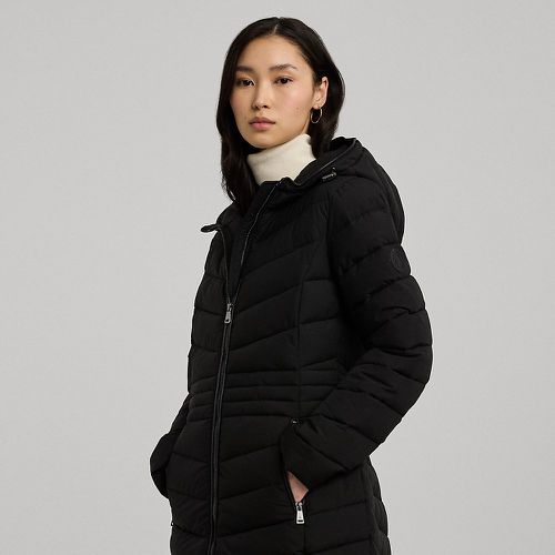 Chevron-Quilted Hooded Jacket - Lauren - Modalova