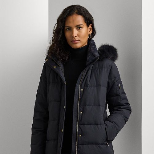 Faux-Fur-Trim Hooded Down Coat - Lauren - Modalova