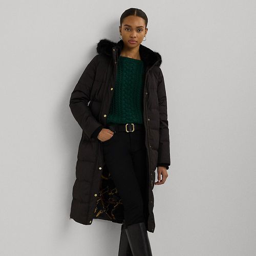 Faux-Fur-Trim Hooded Down Coat - Lauren - Modalova