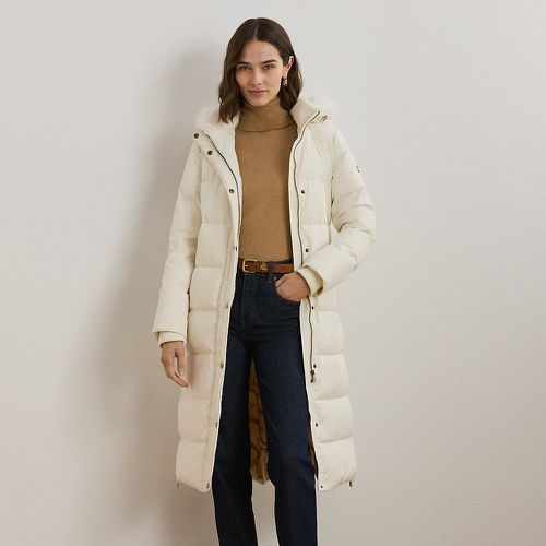 Faux-Fur-Trim Hooded Down Coat - Lauren - Modalova