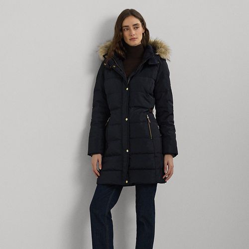 Faux-Fur-Trim Hooded Down Coat - Lauren - Modalova