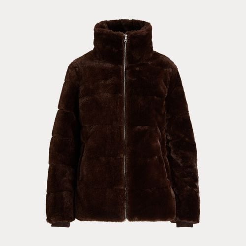 Quilted Faux-Fur Funnelneck Jacket - Lauren - Modalova