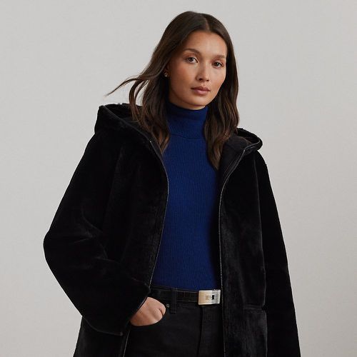 Reversible Faux-Suede & Faux-Fur Coat - Lauren - Modalova