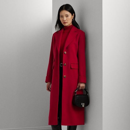 Wool-blend Reefer Coat - Lauren - Modalova