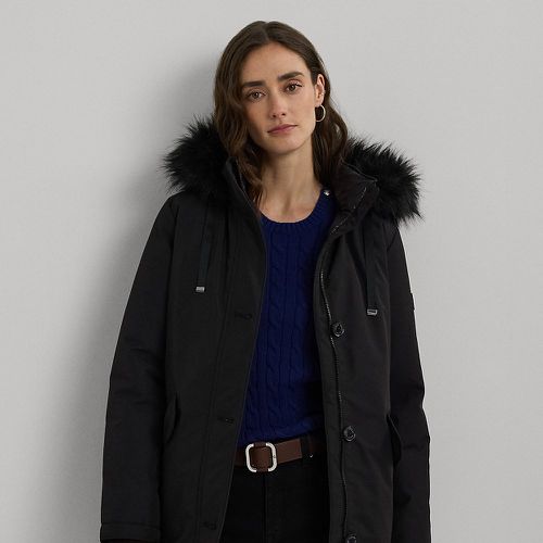 Faux-Fur-Trim Hooded Puffer Coat - Lauren - Modalova