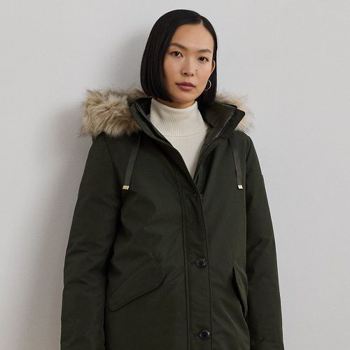 Faux-Fur-Trim Hooded Puffer Coat - Lauren - Modalova