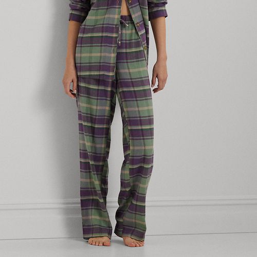 Plaid Herringbone Twill Sleep Set - Lauren - Modalova