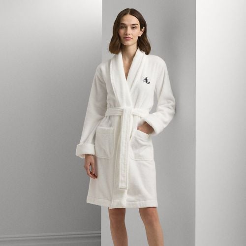 Cotton Terry Shawl-Collar Robe - Lauren - Modalova