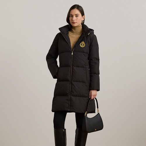 Crest-Patch Hooded Down Coat - Lauren - Modalova