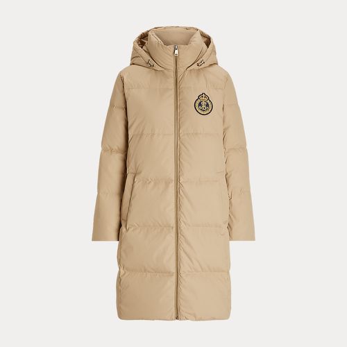 Crest-Patch Hooded Down Coat - Lauren - Modalova