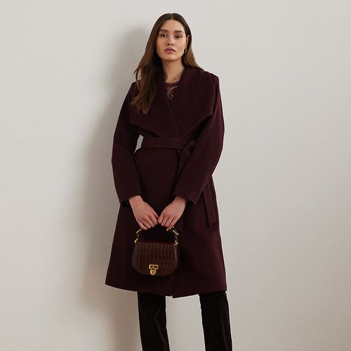 Belted Wool-Blend Wrap Coat - Lauren - Modalova