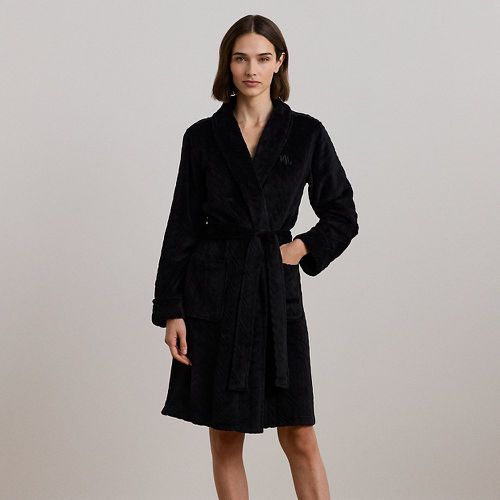 Aran-Clipped Shawl-Collar Robe - Lauren - Modalova