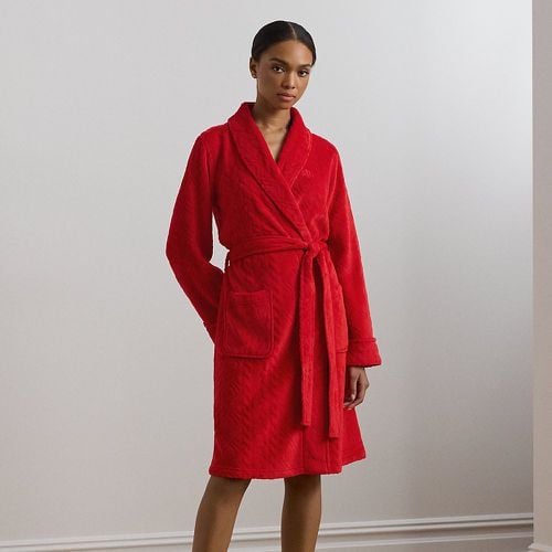 Aran-Clipped Shawl-Collar Robe - Lauren - Modalova