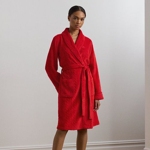 Aran-Clipped Shawl-Collar Robe - Lauren - Modalova