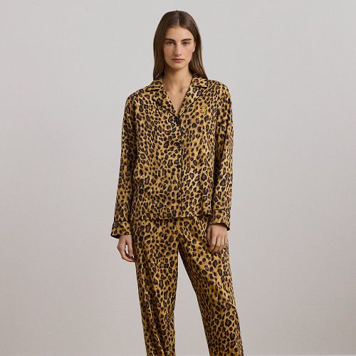 Leopard-Print Sateen Sleep Set - Lauren - Modalova