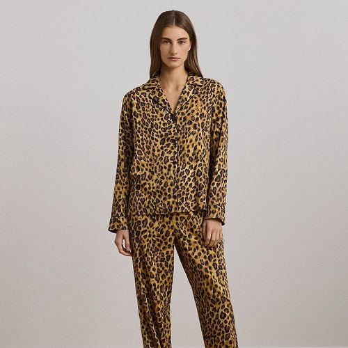 Leopard-Print Sateen Sleep Set - Lauren - Modalova