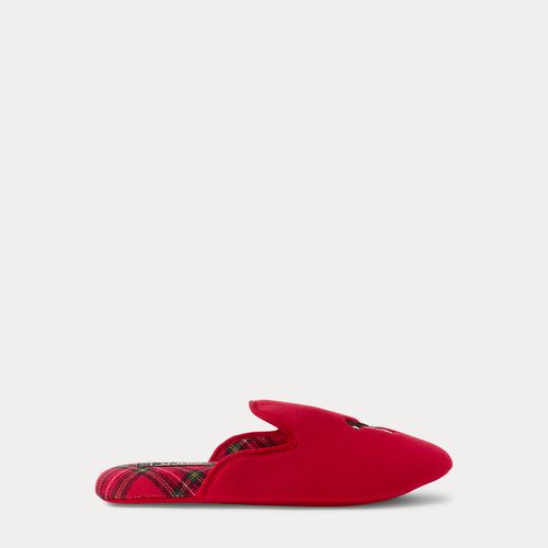 Embroidered Cotton-Blend Slippers - Lauren - Modalova