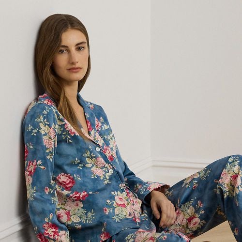 Floral Cotton-Blend Sateen Sleep Set - Lauren - Modalova