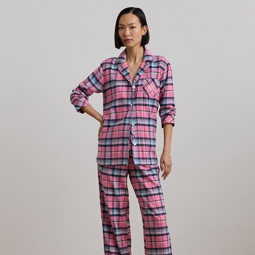 Plaid Cotton-Blend Twill Sleep Set - Lauren - Modalova