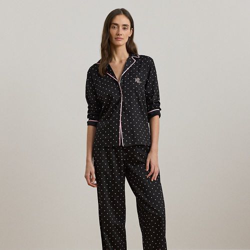 Polka-Dot Cotton-Blend Sateen Sleep Set - Lauren - Modalova