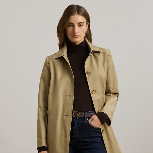 Hooded Cotton-Blend Balmacaan Coat - Lauren - Modalova