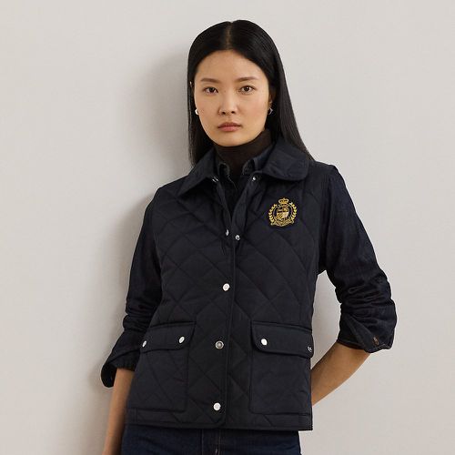 Crest-Patch Diamond-Quilted Gilet - Lauren - Modalova